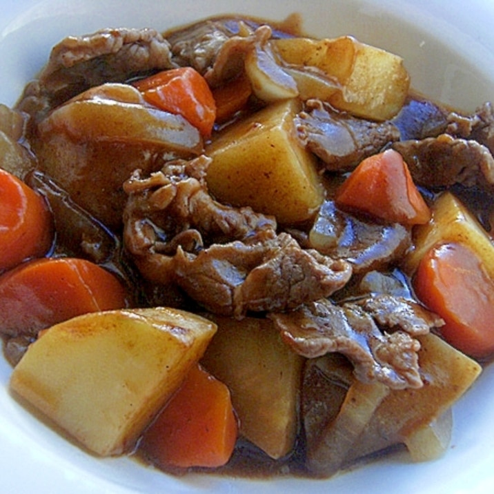 牛肉は別炒めで+オイスターソースのハヤシ♪